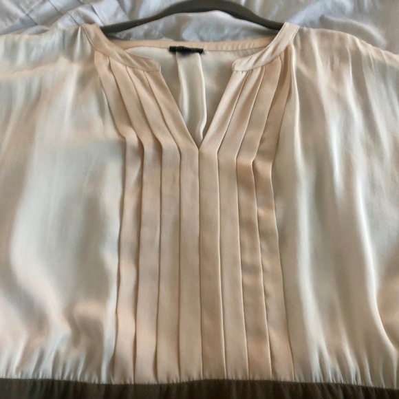 Ann Taylor Tan and White Dress - Picture 3 of 5
